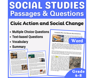 Social Studies Reading Passages: Civic Action and Social Change (Word)