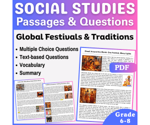 Social Studies Reading Passages: Global Festivals and Traditions (PDF)