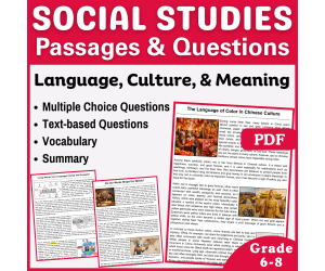 Social Studies Reading Passages: Language, Culture, Meaning (PDF)