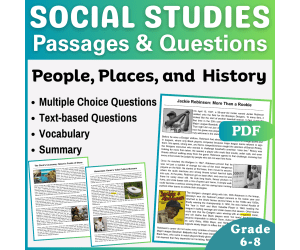 Social Studies Reading Passages: People, Places, and History (PDF)