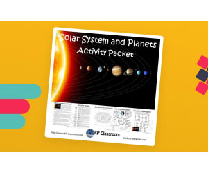 Solar System and Planets No Prep Activity Packet and Worksheets