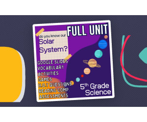 Solar System Projects Assessments Activities Vocabulary FULL UNIT