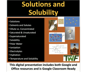 Solutions and Solubility - Senior Chemistry lesson