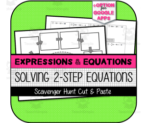 Solving 2-Step Equations SCAVENGER HUNT