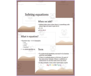Solving Linear Equations Editable PowerPoint