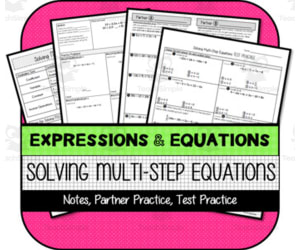 Solving Multi-Step Equations NOTES & PRACTICE