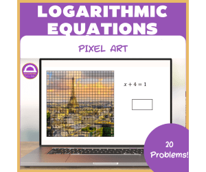 Solving One Step Equations Pixel Art Paris