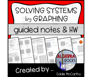 Solving Systems by Graphing Guided Notes + Homework Set