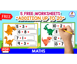 SOLVING THE ADDITIONS | DINO THEMED | ADDITION UP TO 20