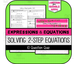 Solving Two-Step Equations QUIZ