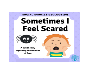 Sometimes I Feel Scared Social Story