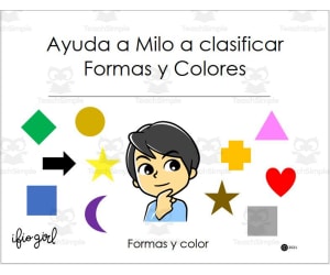 Sort by Shape and Color - SPANISH VERSION