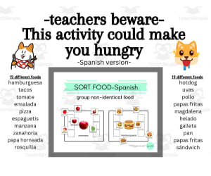 Sort Common Food - Spanish Version