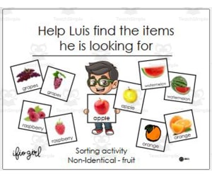 Sort/Group Non- Identical Fruit
