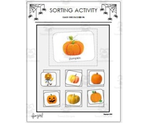 Sorting Activity: Halloween Edition