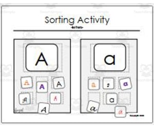 Sorting Activity: Letters