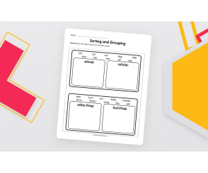 Sorting and Grouping Worksheet