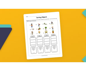 Sorting Objects Worksheet – Group by Category