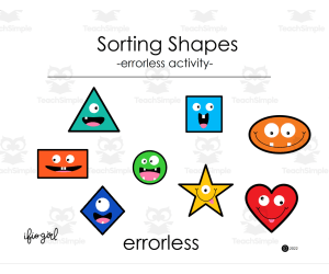 Sorting Shapes - errorless activity