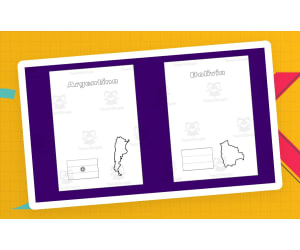 South America Geography Project Template for MS Word
