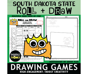 South Dakota Roll and Draw Interactive Game | Creative State Activity