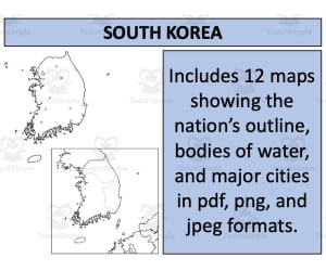 South Korea Map Resources