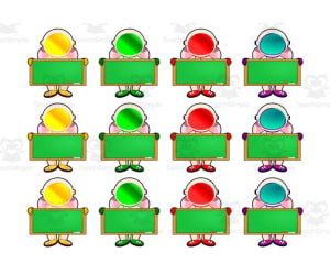 Space Classroom Decor: Student Name Tags