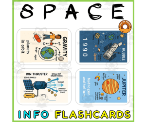 Space Enviroment Task Prompt Cards Vocabulary Resource