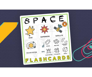 Space Flash Cards Vocabulary Resource