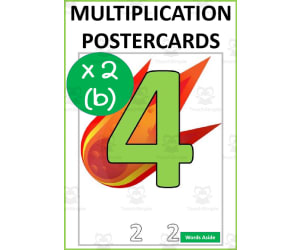 Space Multiplication Repeated Addition Posters x2b