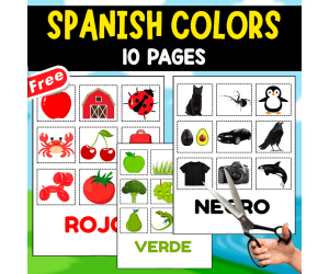 SPANISH COLORS | 10 CUTOUTS PAGES