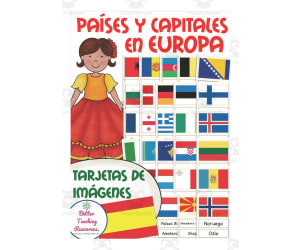 Spanish: Countries & Capitals in Europe Flash Cards