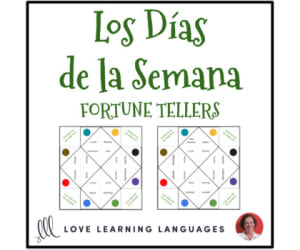 Spanish: Days of the Week - Fortune Tellers