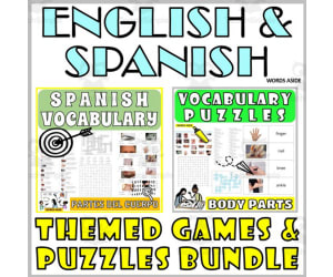 Spanish English Bilingual Vocabulary Activities BODY PARTS