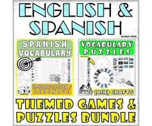 Spanish English Bilingual Vocabulary Activities CRAFTS