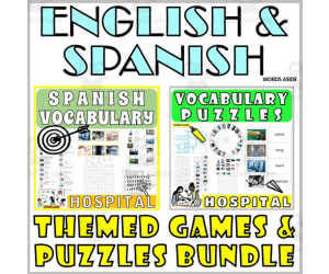 Spanish English Bilingual Vocabulary Activities HOSPITAL