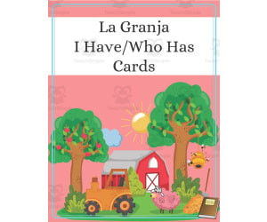 Spanish: Farm Vocabulary I Have Who Has Cards