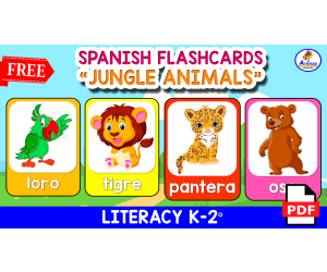 SPANISH FLASHCARDS | Jungle Animals
