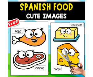 SPANISH FOOD | CUTE IMAGES FOR CUTTING