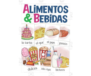 Spanish: Foods & Beverages Flash Cards