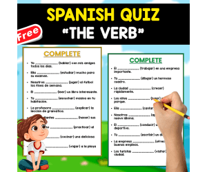 SPANISH GRAMMAR TEST | EL VERBO