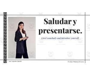 Spanish: Greet + Introduce Yourself Digital Lesson | Saludar y presentarse