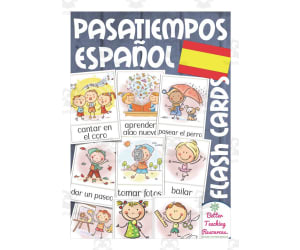Spanish: Hobbies Flash Cards