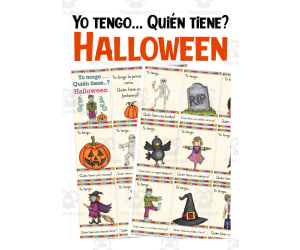 Spanish: I Have Who Has? | Halloween Card Game