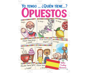 Spanish: I Have Who Has? | Opposites Card Game
