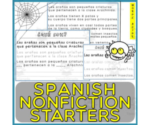 Spanish Informational Text Basic Structure Nonfiction Simple Passage 1