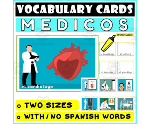 Spanish Language Vocabulary Flashcards 13