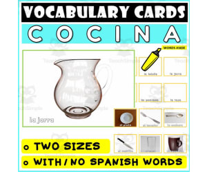 Spanish Language Vocabulary Flashcards 24