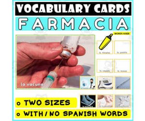 Spanish Language Vocabulary Flashcards 30