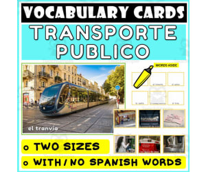 Spanish Language Vocabulary Flashcards 33